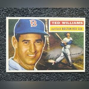 Ted Williams Red Sox HOF Baseball Autograph Baseball Rookie Card Mint Condition
